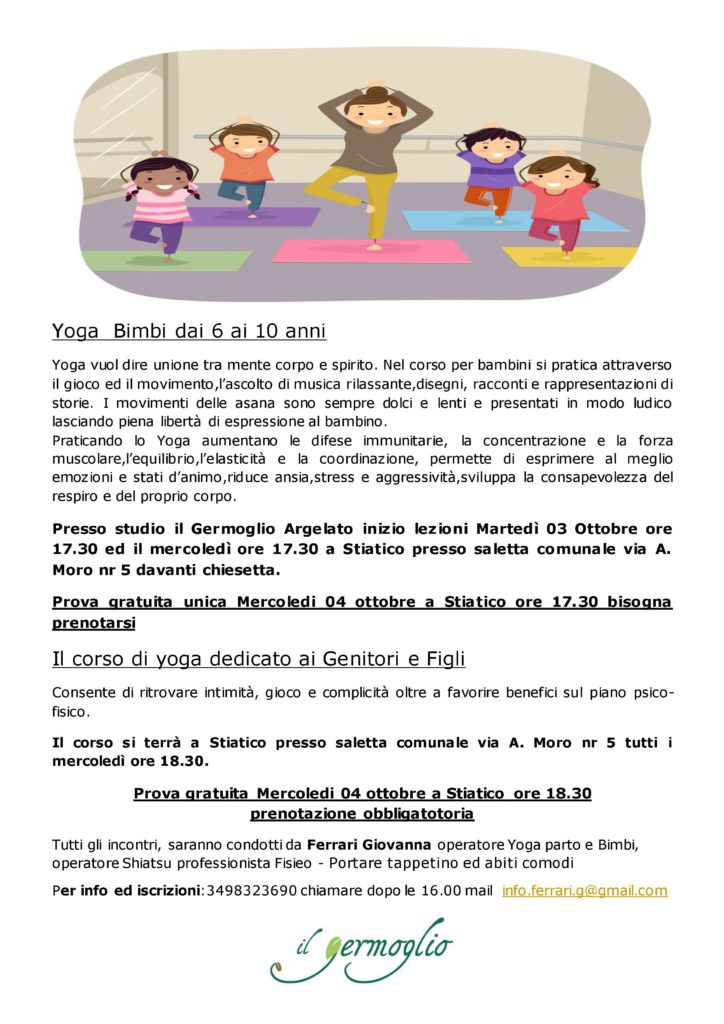 Yoga  Bimbi dai 6 ai 10 anni