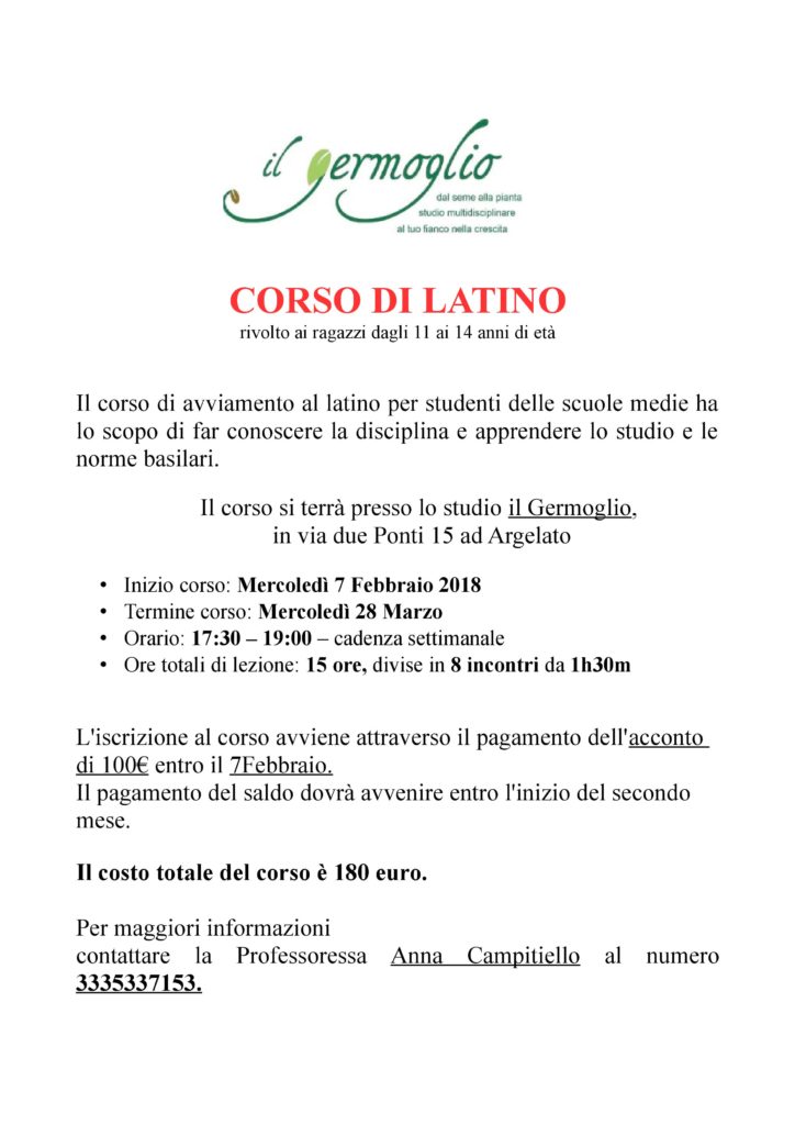 CORSO DI LATINO