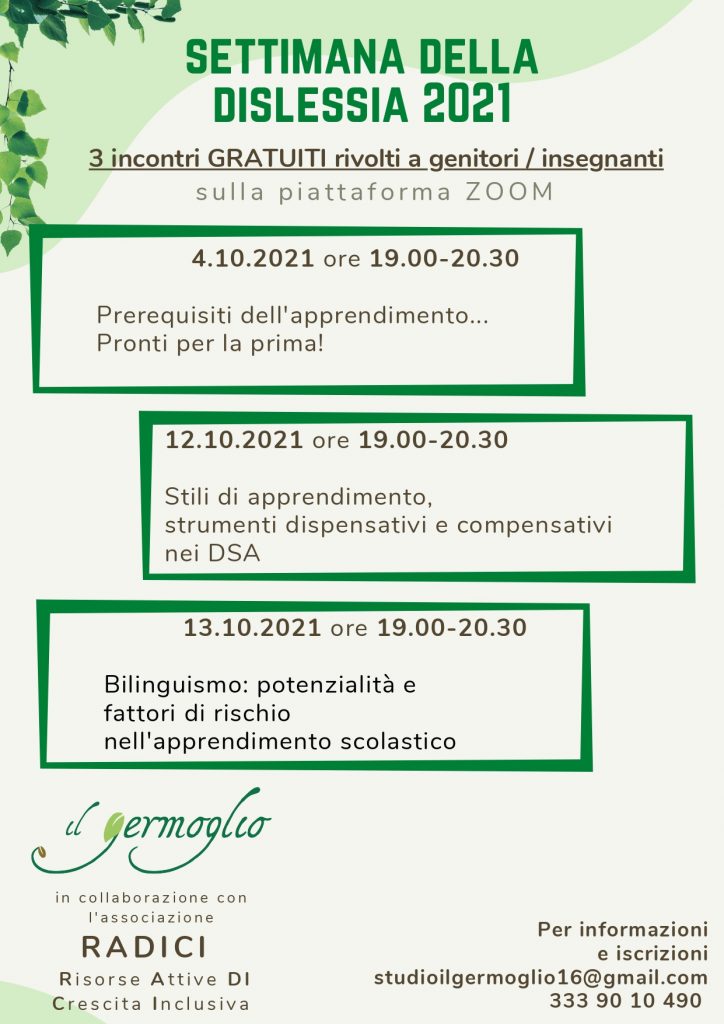 Settimana della Dislessia 2021
